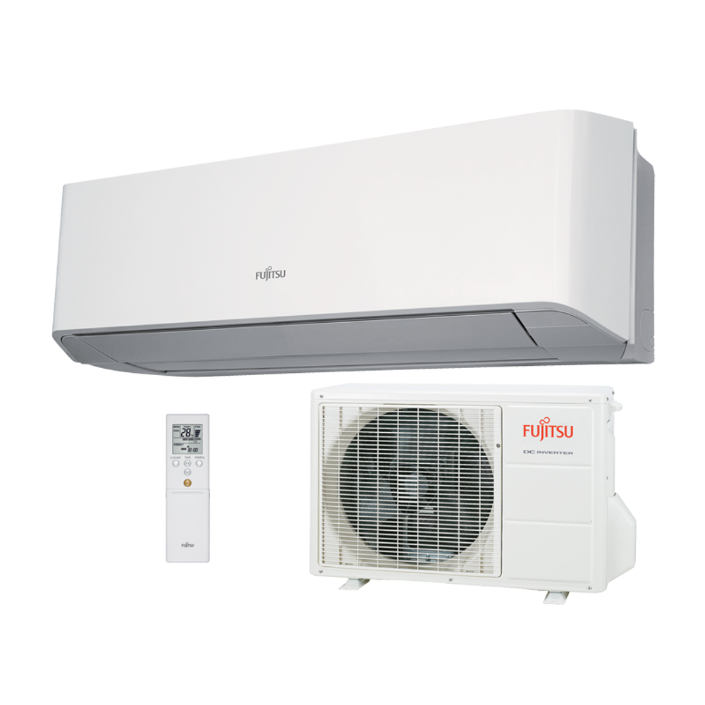 FUJITSU Standard ASYG14LMCE/AOYG14LMCE (kültéri + beltéri egység) Oldalfali split klíma 4,0 kW, Hősziv.Inverter,R410A