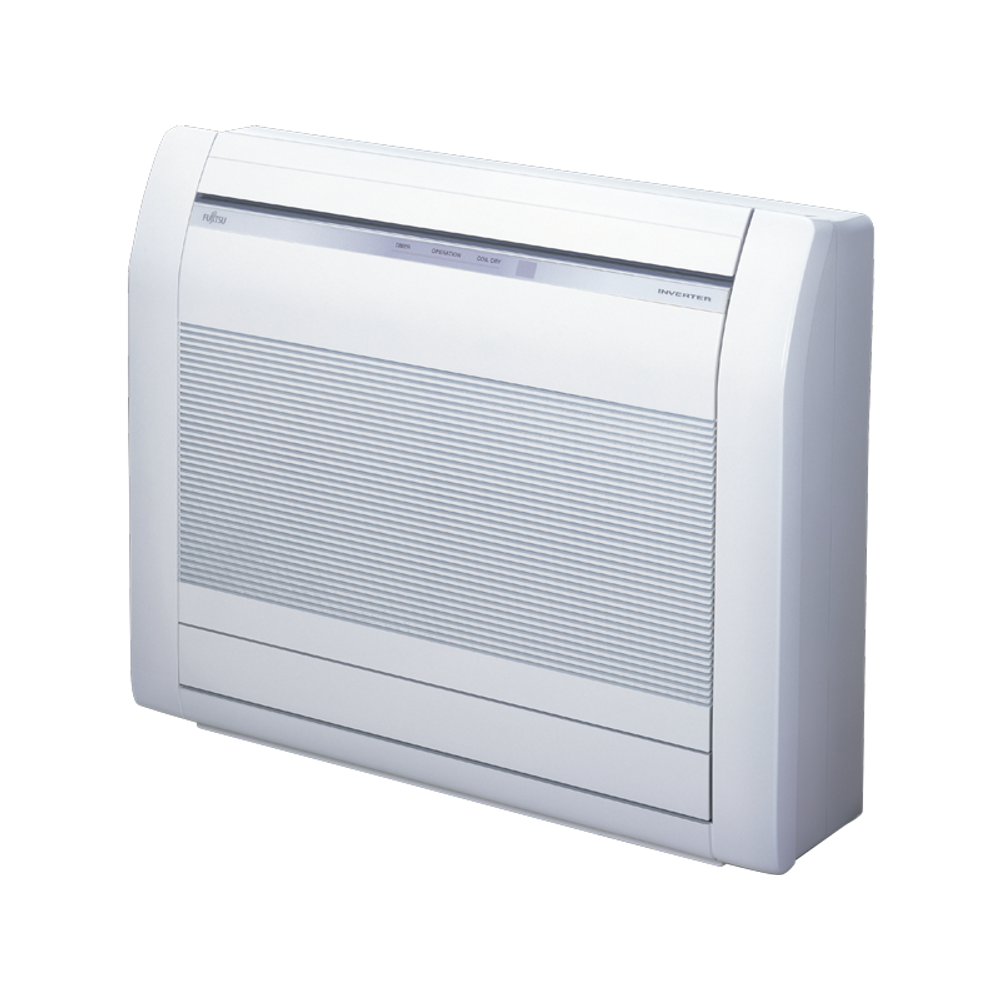 FUJITSU AGYG12KVCA / AOYG12KVCA (kültéri+beltéri egység) Padlóra állítható split klíma 3,5 kW, Inverter,Hősz, R32