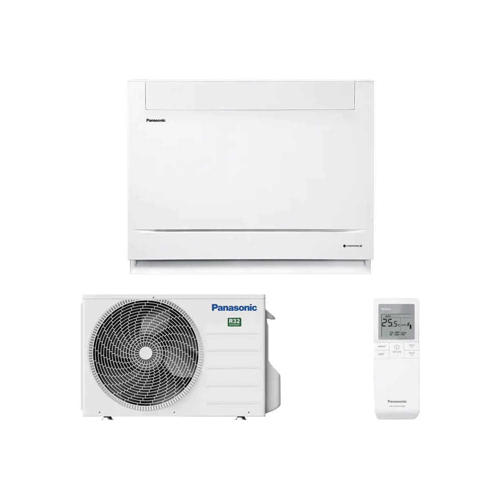 Panasonic Kit-Z25-Ufe (kültéri + beltéri egység) Parapet split klíma 2,5 kW, Hőszivattyús , R32