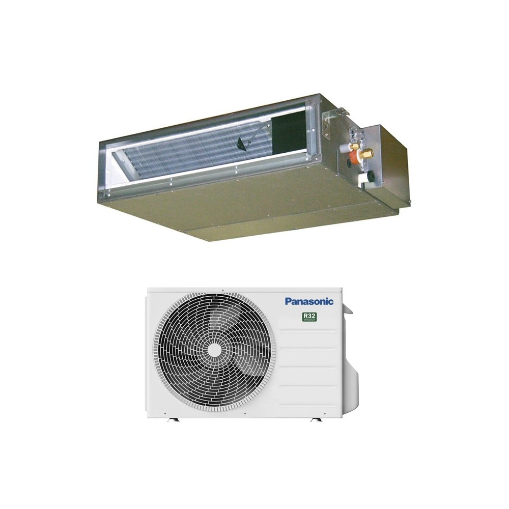 Panasonic Kit-Z50-Ud3 (beltéri + kültéri egység panel) Légcsatornás split klíma 5.1 kW, Inverter,Hösziv., R32